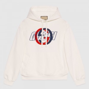 グッチ コットンジャージー フーデッド スウェットシャツ 770839 XJGA2 9314
