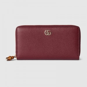 グッチ バンブー付き ジップアラウンドウォレット ラウンドファスナー長財布 739499 AADQ2 6207