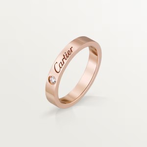 カルティエ代引 C ドゥ ウェディング リング ピンクゴールド ダイヤモンド B4086400
