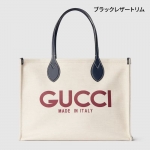 グッチ後払い レディース プリント ミディアム トートバッグ 772176 FACUL