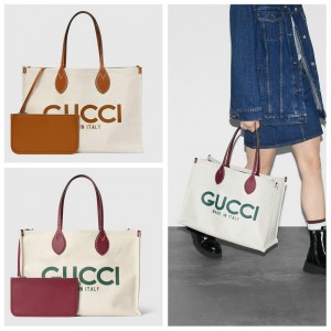 グッチ後払い GUCCI プリント ラージ トートバッグ 772177 FACUL