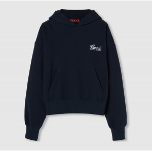 グッチ コットンジャージー フーデッド スウェットシャツ 787274 XJGSY 4215