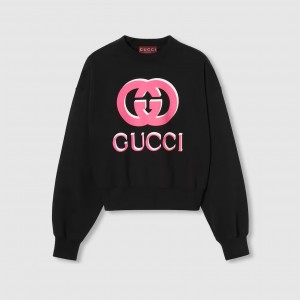 グッチ GGロゴ プリント スウェットシャツ 789582 XJGSV 1082