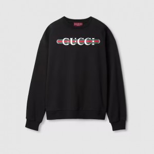 グッチ プリントコットンジャージースウェットシャツ 789582XJGLM1082
