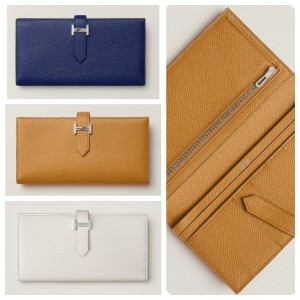 エルメス ベアンスフレ 二つ折り長財布 H039785C