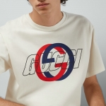 グッチ GUCCI プリントコットンジャージーTシャツ 771758 XJF7C 9095
