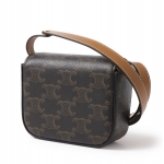 セリーヌ激安 MINI CLAUDE IN TRIOMPHE CANVAS ショルダーバッグ ミニバッグ ブラウン レディース 10i51 2dqb 04lu