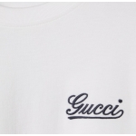 GUCCI コットンジャージー Tシャツ、オフホワイト 788093 XJGTO 9799