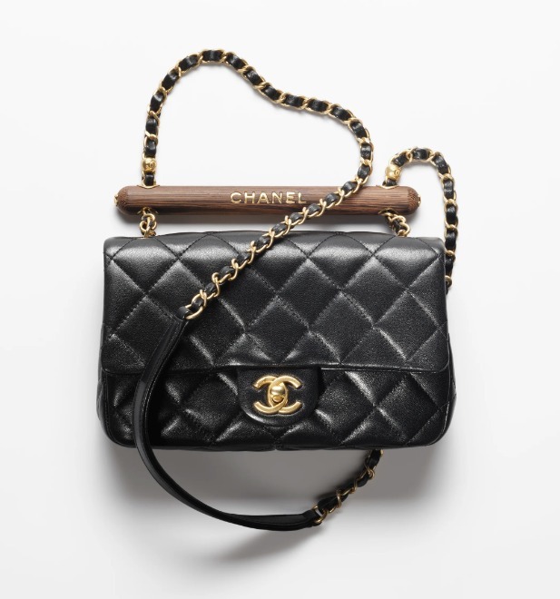 シャネル CHANEL トップハンドル スモールフラップ バッグ AS4151 B13085 94305
