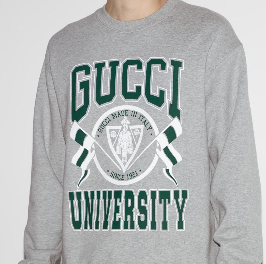 GUCCIプリント コットンジャージー スウェットシャツ 784413 XJGU7 1230