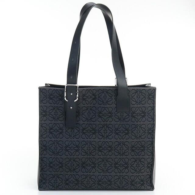 ロエベトートバッグ メンズ ブランド LOEWE アナグラム バックルトート  グレー B692L09X03 1268