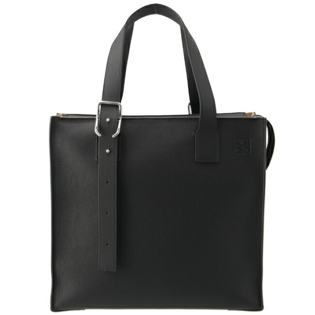 ロエベ BUCKLE ZIP TOTE トートバッグ バックルジッパー レザー メンズ B692K99X03 1100