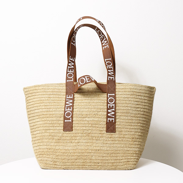 ロエベ RAFFIA SHOPPER フォールドショッパー かごバッグ トートバッグ レディース B507X23X04