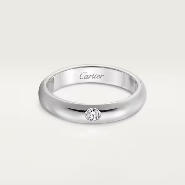 カルティエ 1895 ウェディング リング プラチナ ダイヤモンド B4071800