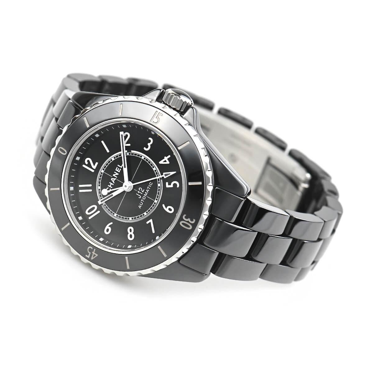 シャネル激安 ブラック  J12 33MM 自動巻き レディース H5696