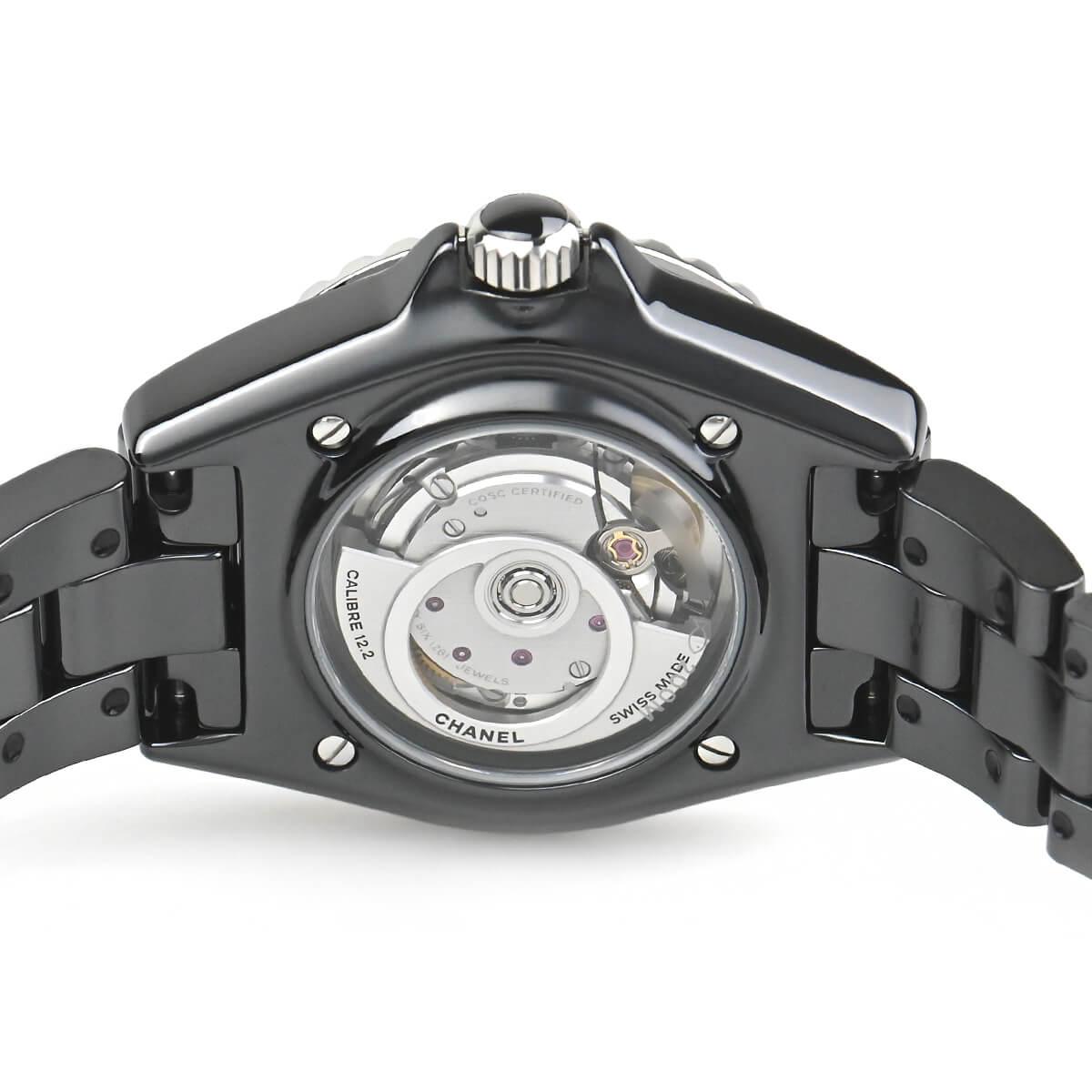 シャネル激安 ブラック  J12 33MM 自動巻き レディース H5696