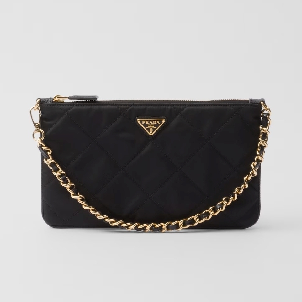 プラダ PRADA Re-Nylon ポーチ チェーンミニバッグ ロゴ 1NI054_2AOS_F0002