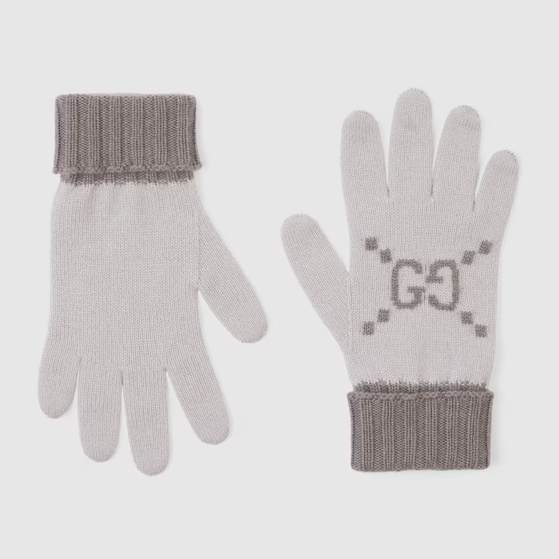 グッチ GG カシミアジャカード グローブ 813136 3GAC0 1763