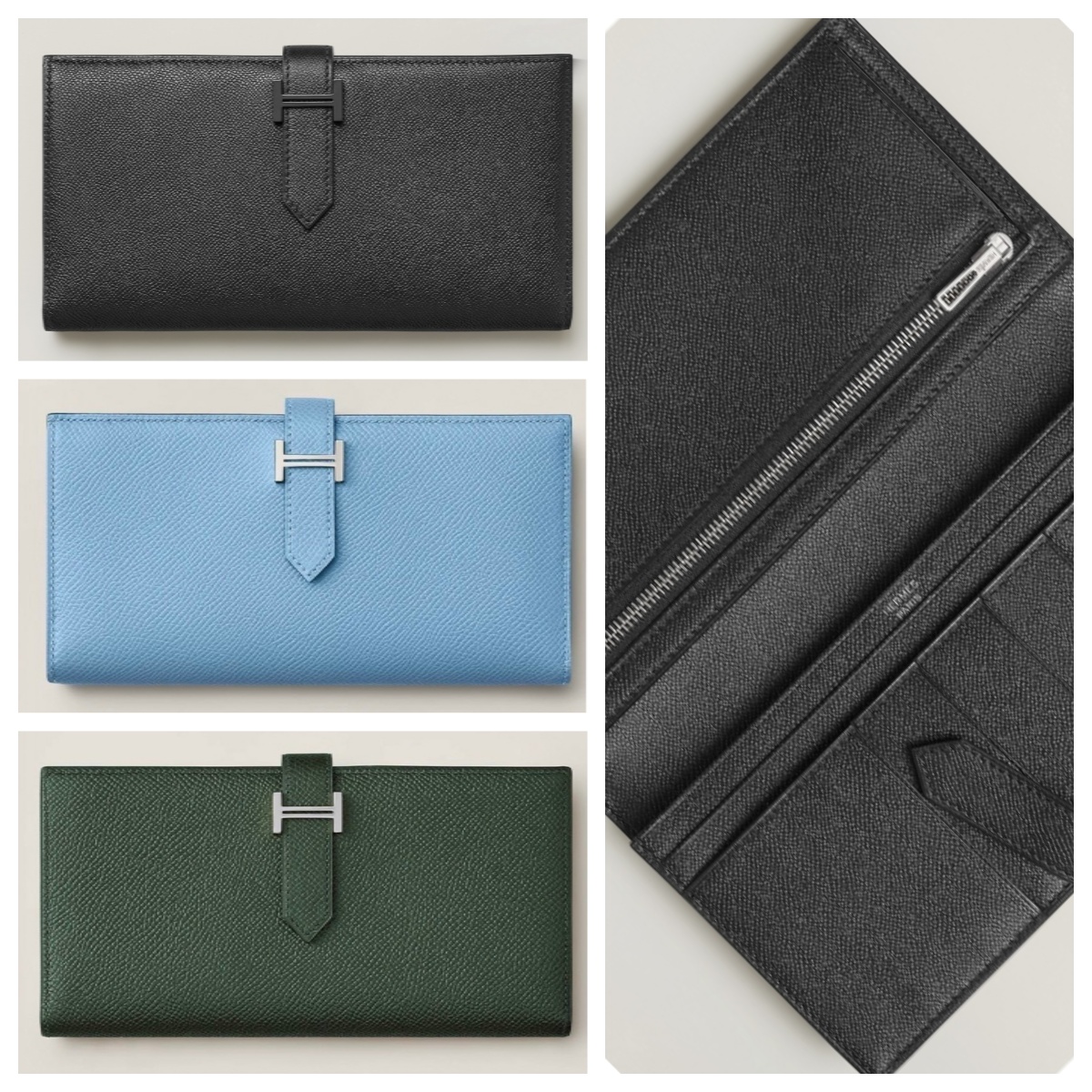 エルメス国内発送 ベアンスフレ 二つ折り長財布 H039785C