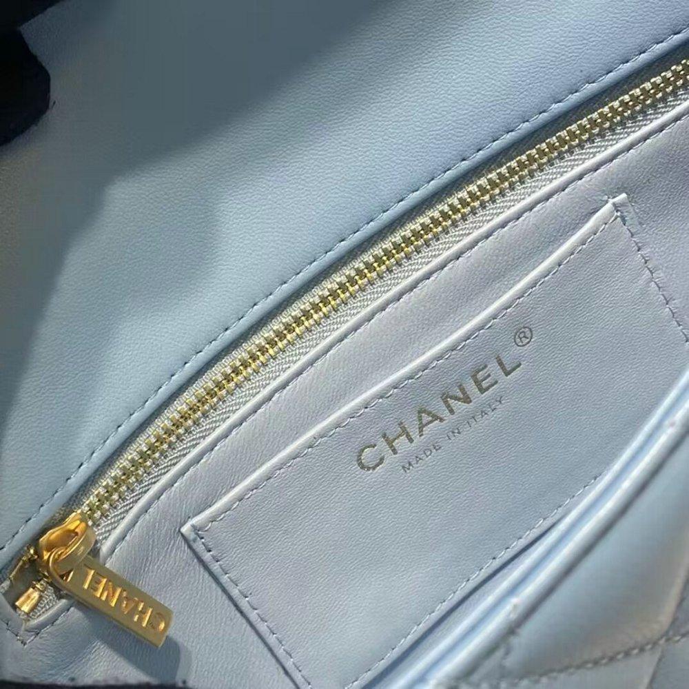 シャネル CHANEL トップハンドル スモールフラップ バッグ AS4151 B13085 NO195