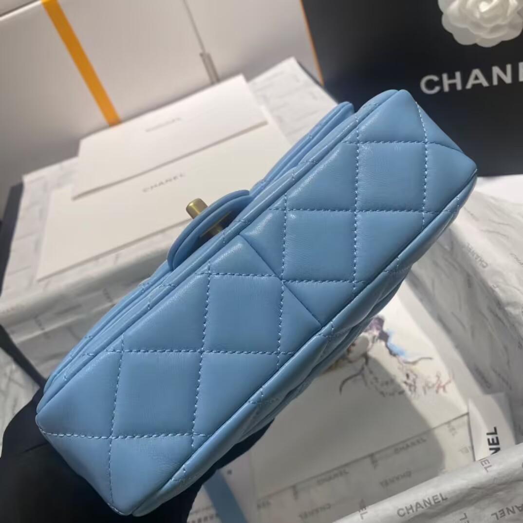 シャネル CHANEL トップハンドル スモールフラップ バッグ AS4151 B13085 NO195