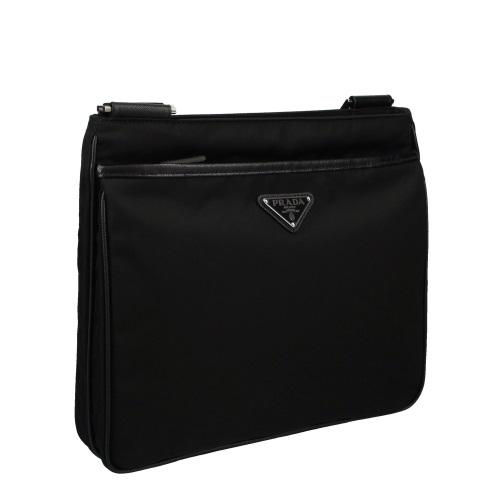 プラダバッグ メンズ Re Nylon xサフィアーノレザー ショルダーバッグ  ショルダーバッグ 2VH118 V XOO 2DMH F0002