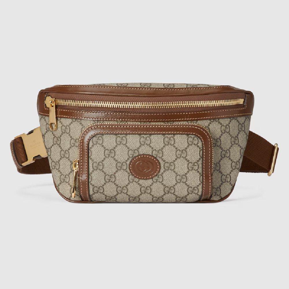 グッチ後払い GG ラージ ベルトバッグ ボディバッグ キャンバス 733240 92THN