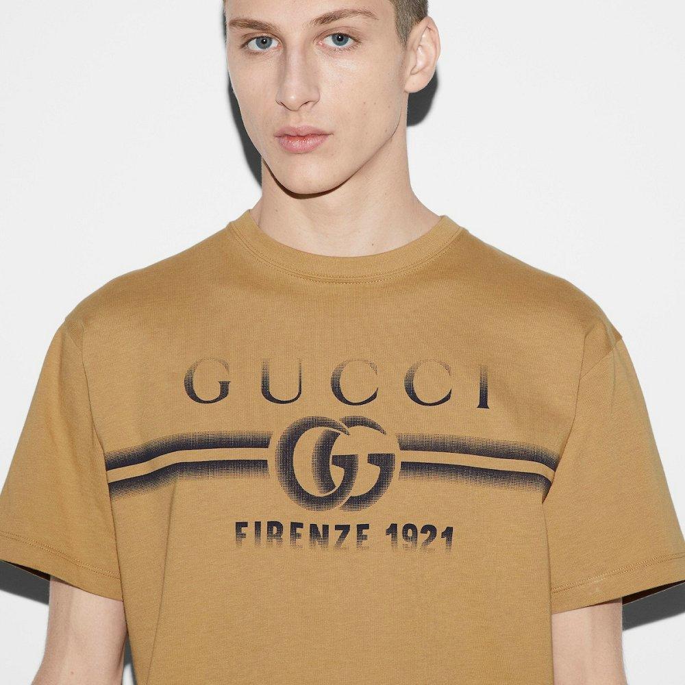 グッチGUCCI プリント コットン T シャツ 785345 XJGKJ 2420