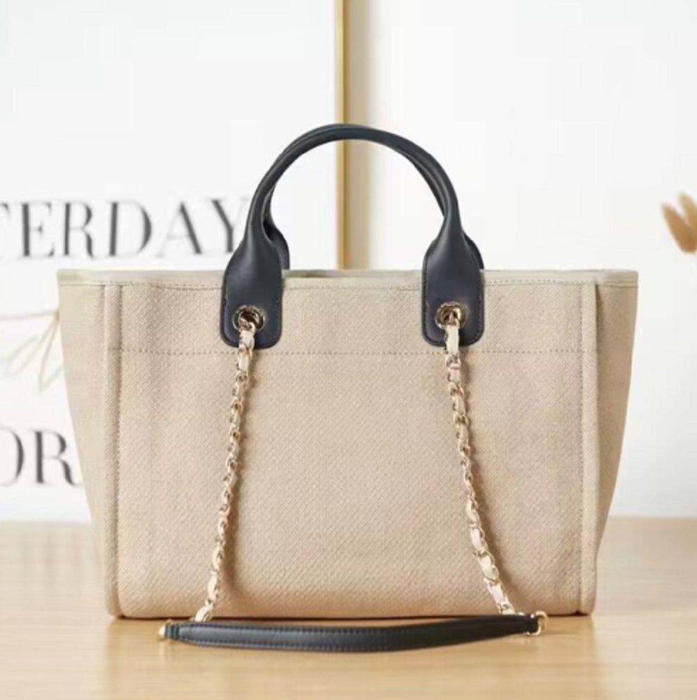 シャネル CHANEL トートバッグ レディース ベージュ ブラック AS3257 B08029 NI018