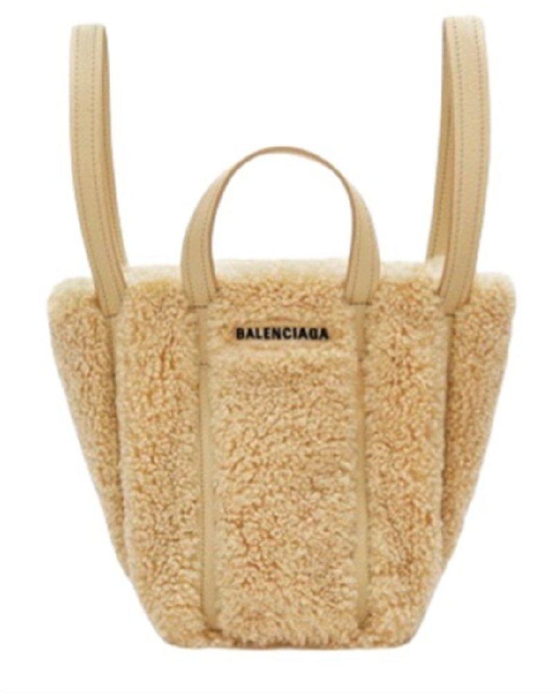 BALENCIAGA エブリデイ 2.0 XS フェイクファー トートバッグ 672793210LN1090 727932AARE9210