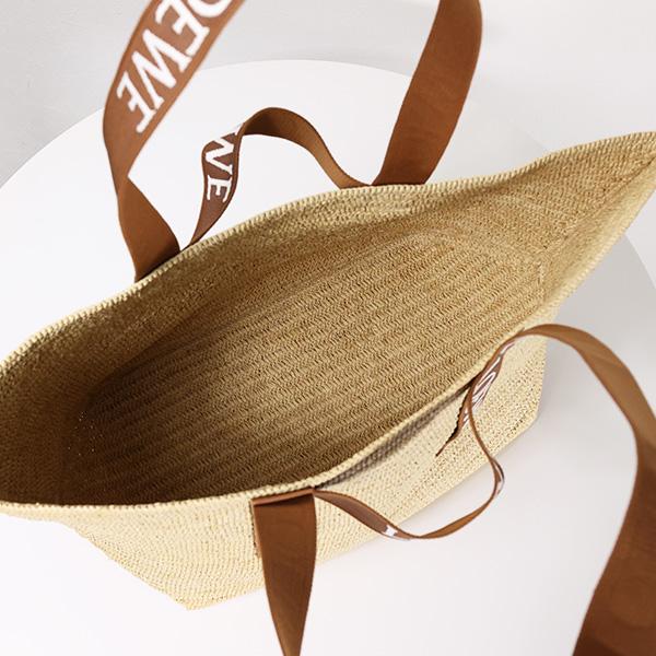 ロエベ RAFFIA SHOPPER フォールドショッパー かごバッグ トートバッグ レディース B507X23X04