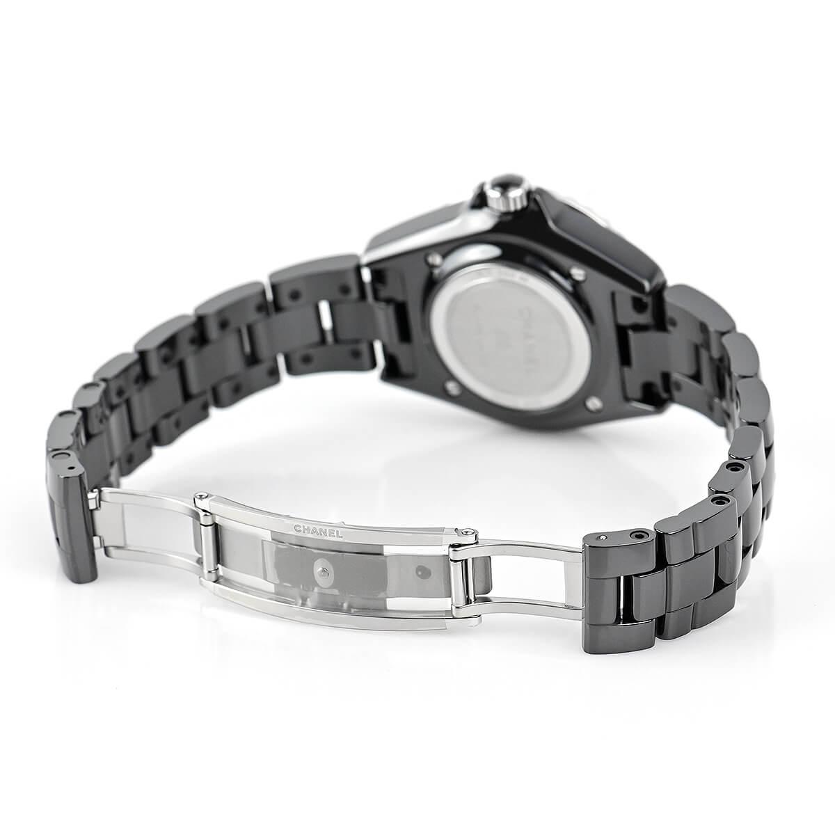 シャネル  J12 33MM ブラック レディース H5695