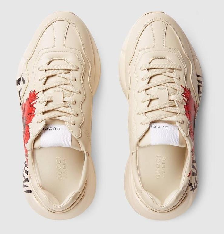 グッチ GUCCI ハワイプリント Gucci Hawaii レースアップスニーカー 631708 DRW00 9522