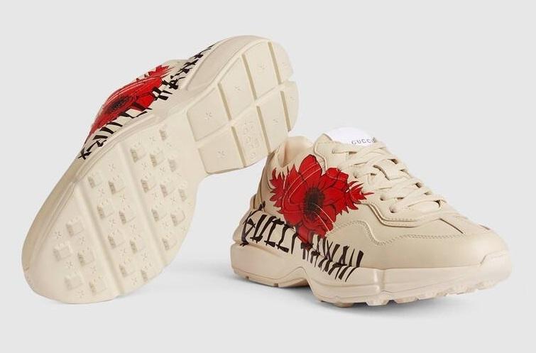グッチ GUCCI ハワイプリント Gucci Hawaii レースアップスニーカー 631708 DRW00 9522