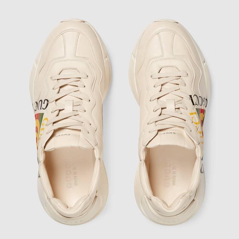 グッチ GUCCI メンズライトングッチロゴレザースニーカー 500878 DRW00 9522
