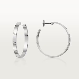 カルティエ代引 Love イヤリング ホワイトゴールド B8028300