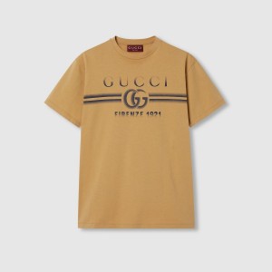 グッチGUCCI プリント コットン T シャツ 785345 XJGKJ 2420