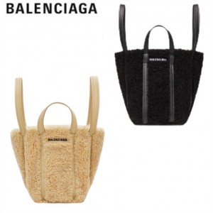 BALENCIAGA エブリデイ 2.0 XS フェイクファー トートバッグ 672793210LN1090 727932AARE9210