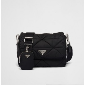 プラダ パデッド キルティングRe-Nylon ショルダーバッグ ブラック 1BD290_RDJN_F0002_V_B9O