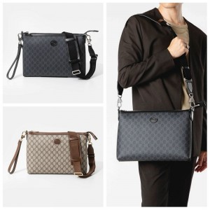 GUCCIショルダーバッグ インターロッキングG付き GG ラージ クロスボディバッグ 792084 92THN