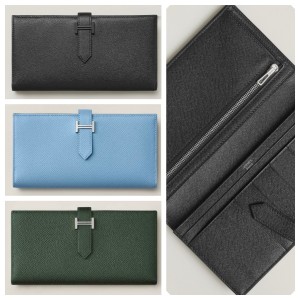 エルメス国内発送 ベアンスフレ 二つ折り長財布 H039785C