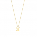 ルイヴィトン ネックレス ペンダント LV XL イエローゴールド×ダイヤモンド  Q93848