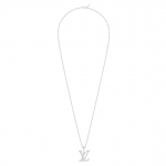 ルイヴィトン激安 ネックレス ペンダント LV XL ホワイトゴールド×ダイヤモンド Q93821