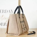 シャネル CHANEL トートバッグ レディース ベージュ ブラック AS3257 B08029 NI018