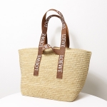 ロエベ RAFFIA SHOPPER フォールドショッパー かごバッグ トートバッグ レディース B507X23X04
