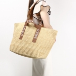 ロエベ RAFFIA SHOPPER フォールドショッパー かごバッグ トートバッグ レディース B507X23X04