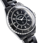 シャネル  J12 33MM ブラック レディース H5695