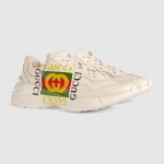 グッチ GUCCI メンズライトングッチロゴレザースニーカー 500878 DRW00 9522