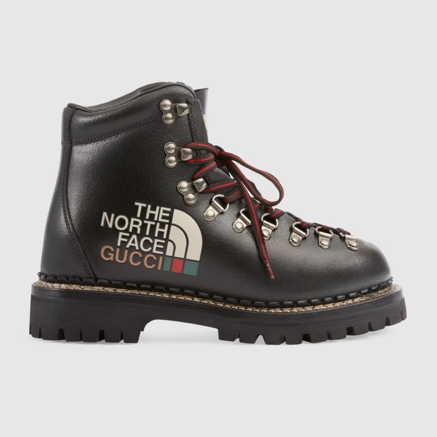グッチ GUCCI x The North Face ウィメンズ アンクルブーツ 655398 17U10 1000