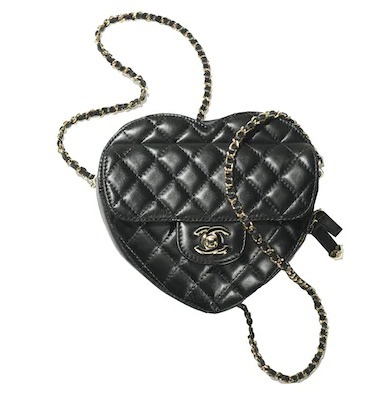 シャネル CHANEL ハート バッグ ラムスキン ロゴ AS3191 B07958 94305